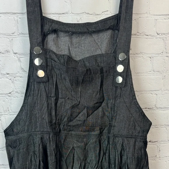 BloomChic Black Metallic Midi Dress Size Large - Picture 5 of 8